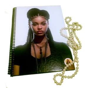 Caderno Universitário Mulher Negra de Trança 50 Folhas